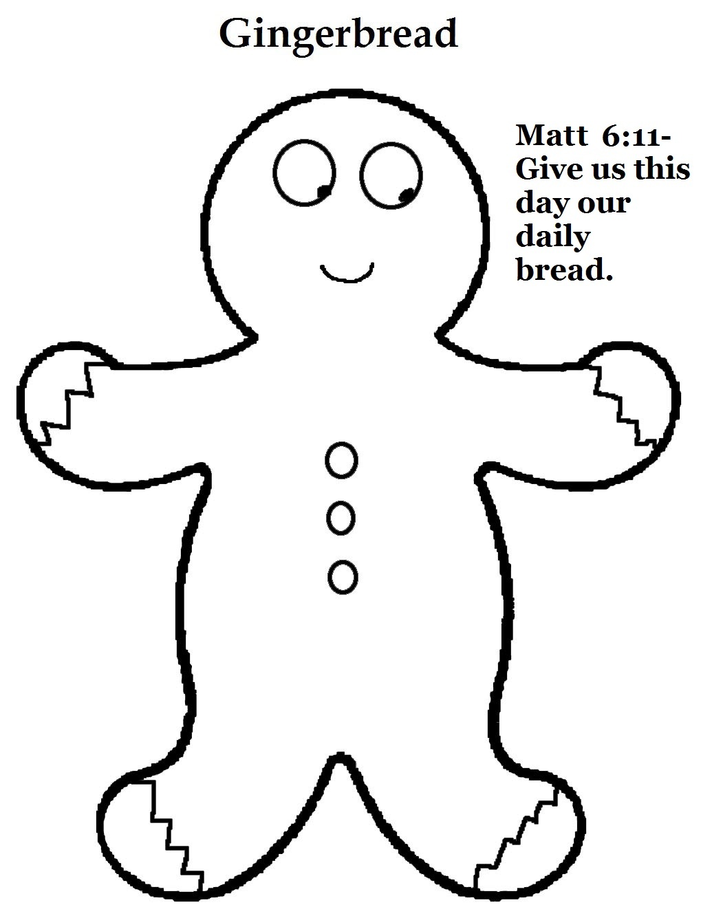 Gingerbread Crafts For Sunday School